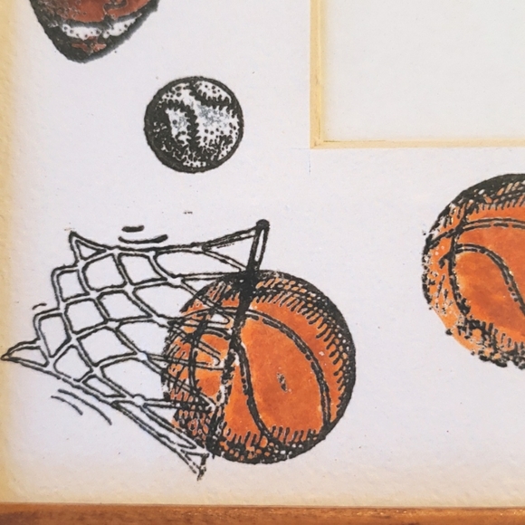 Two 8x10 Wooden Frames, Kids' Sports Format fits 5x7 picture - Picture 4 of 10